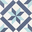 Realonda Hanoi С000529244 HANOI STAR BLUE porcelain tile 33x33 cm, Spain, hydraulic - photo 1