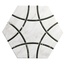 Realonda Lancaster С000616891 LANCASTER BLACK porcelain tile 28,5x33 cm, Spain, calacatta marble - photo 1