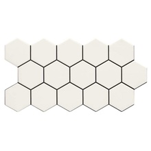 Realonda Rhombus Hex Snow gres porcelanato 26,5x51 cm, Espanha, efeito mosaico - foto 1 - foto 1