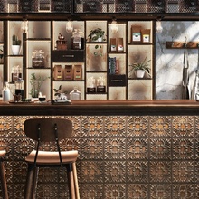 Realonda Tin Tile 44x44 см, grès cérame émaillé, Espagne, métal et rouille - photo d'intérieur 1 - 3 Realonda Tin Tile 44x44 см, grès cérame émaillé, Espagne, métal et rouille - photo d'intérieur 1 - photo 3