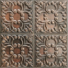 Realonda Tin Tile С000552009 TIN TILE COPPER gres porcelánový 44x44 cm, Španělsko, kov a rez - fotografie 1 - foto 1