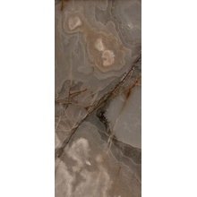 Rex Ceramiche (Florim) Reves 770424 Choco Glossy Ret gres porcellanato 80x180 cm, Italia, effetto pietra  - foto 1 - foto 1