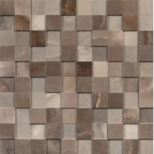 Rex Ceramiche (Florim) Reves 770247 Choco 3D Mix 3x3 Mosaico 30x30 cm, Italia, effetto mosaico - foto 1 - foto 1