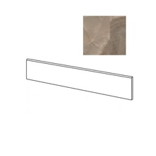 Rex Ceramiche (Florim) Reves 770263 Choco Glossy Battiscopa zoccolo 4,6x60 cm, Italia, effetto onice - foto 1 - foto 1