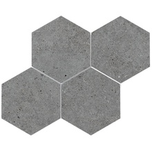 Roca Basel С000512699 FKTE030101_MallaHexaBaselGrafito30X30 Mosaico 30x30 cm, Espanha, outros tipos de pedra - foto 1 - foto 1