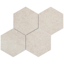 Roca Limestone С000527054 FDBE030371_MallaHexaLimestoneArena30X30 Mozaïek 30x30 cm, Spanje, kalksteen - foto 1 - foto 1
