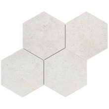 Roca Limestone С000527051 FDBE030011_MallaHexaLimestoneBlanco30X30 Mozaïek 30x30 cm, Spanje, kalksteen - foto 1 - foto 1