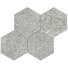 Roca Limestone С000527052 FDBE030021_MallaHexaLimestoneGris30X30 Mozaïek 30x30 cm, Spanje, kalksteen - foto 1 - foto 1