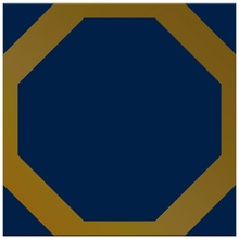 Roced Octagon С000620242 Octagon Gold Base Cobalt wandtegel 20x20 cm, Spanje, goud en edelmetalen - foto 1 - foto 1