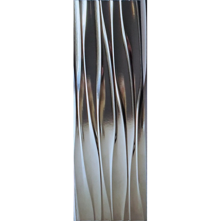 Roced Ondas (Снято с производства) Ondas Silver Gloss seinälaatta 30x90 cm, Espanja, kulta ja jalometallit - kuva 1 Roced Ondas (Снято с производства) Ondas Silver Gloss seinälaatta 30x90 cm, Espanja, kulta ja jalometallit - kuva 1