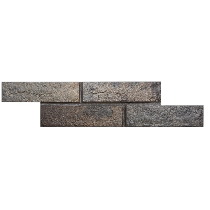 Rondine Bristol С000285673 J85668_BristolDarkBrick gres porcelanato 6x25 cm, Itália, debaixo do tijolo - foto 1 Rondine Bristol С000285673 J85668_BristolDarkBrick gres porcelanato 6x25 cm, Itália, debaixo do tijolo - foto 1