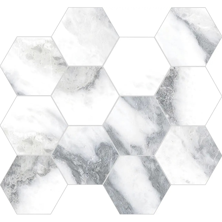 Rondine Canova С000473373 J88576_CanovaEsagonaArabescatoFullLappato35*30,3 Mosaic 30,3x35 cm, Italy, other types of marble - photo 1 Rondine Canova С000473373 J88576_CanovaEsagonaArabescatoFullLappato35*30,3 Mosaic 30,3x35 cm, Italy, other types of marble - photo 1
