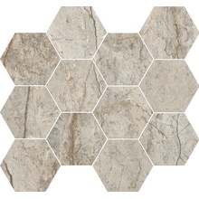 Rondine Canova С000473426 J88877_CanovaEsagonaOxfordGreyFullLappato35*30,3 Mosaic 30,3x35 cm, Italy, other types of marble - photo 1 - photo 1