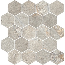 Rondine Crust С000626228 J93799_CrustEsagonaTaupe29,4*27 Mozaïek 27x29,4 cm, Italië, andere soorten marmer - foto 1 - foto 1