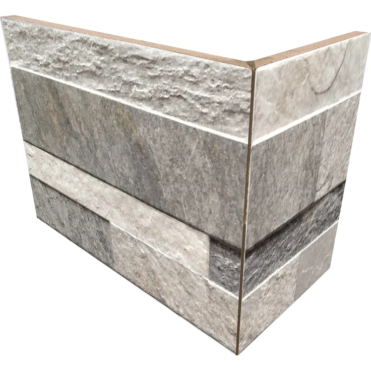 Rondine Quarzi 3D С000399268 J87440_Quarzi3DAngoloEsternoGrey30*15 Угол 15x30 см, Италия, кварцит - фото 1 Rondine Quarzi 3D С000399268 J87440_Quarzi3DAngoloEsternoGrey30*15 Угол 15x30 см, Италия, кварцит - фото 1