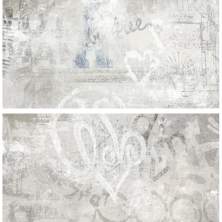Rondine Volcano С000366857 J86796_VolcanoGraffitiMixWhiteRet30*60 Decoração 30x60 cm, Itália, sob o concreto - foto 1 Rondine Volcano С000366857 J86796_VolcanoGraffitiMixWhiteRet30*60 Decoração 30x60 cm, Itália, sob o concreto - foto 1