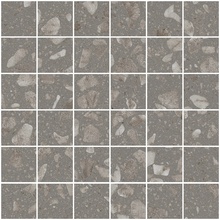Sant'Agostino Glow С000622239 CSAMGLGS30_GlowMos.GreySilk30*30 Mozaïek 30x30 cm, Italië, terrazzo - foto 1 - foto 1