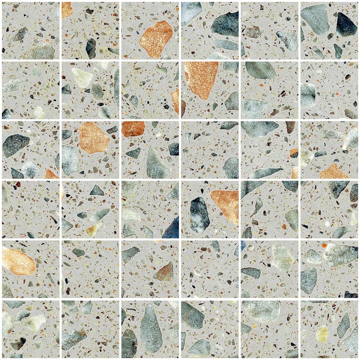 Sant'Agostino Glow С000622251 CSAMGPSA30_GlowMos.PlusSage30*30 Mosaic 30x30 cm, Italy, terrazzo - photo 1 Sant'Agostino Glow С000622251 CSAMGPSA30_GlowMos.PlusSage30*30 Mosaic 30x30 cm, Italy, terrazzo - photo 1