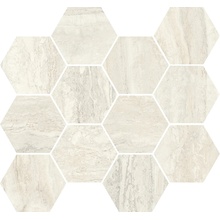 Sant'Agostino Invictus С000591828 CSAMCIWK34_InvictusMaxiClWhiteKry30*34,5 Mozaïek 30x34,5 cm, Italië, travertijn - foto 1 - foto 1