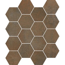 Sant'Agostino Oxidart С000420675 CSAHOXCO26_HexagonOxidartCopper Mosaico 26x30 cm, Itália, metal e ferrugem - foto 1 - foto 1