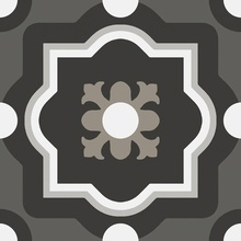 Sant'Agostino Patchwork Black&White С000383489 CSAPBW0420_PatchworkB&W04 gres porcelanato 20x20 cm, Itália, hidráulica - foto 1 - foto 1