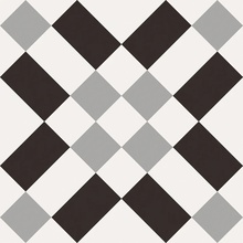 Sant'Agostino Patchwork Black&White С000383487 CSAPBW0220_PatchworkB&W02 gres porcelanato 20x20 cm, Itália, hidráulica - foto 1 - foto 1