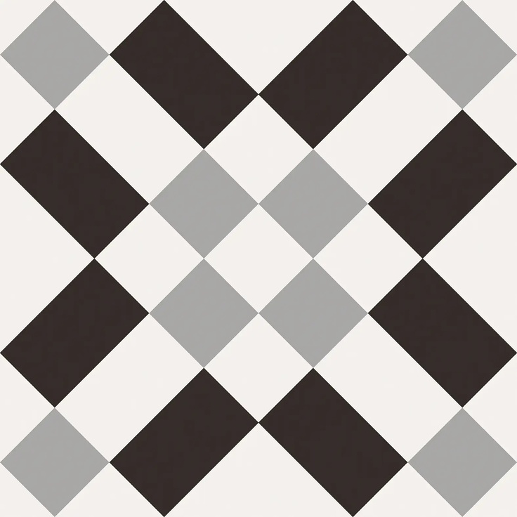 Sant'Agostino Patchwork Black&White С000383487 CSAPBW0220_PatchworkB&W02 keramisk granitt 20x20 cm, Italia, imitasjon av hydraulisk flis - foto 1 Sant'Agostino Patchwork Black&White С000383487 CSAPBW0220_PatchworkB&W02 keramisk granitt 20x20 cm, Italia, imitasjon av hydraulisk flis - foto 1