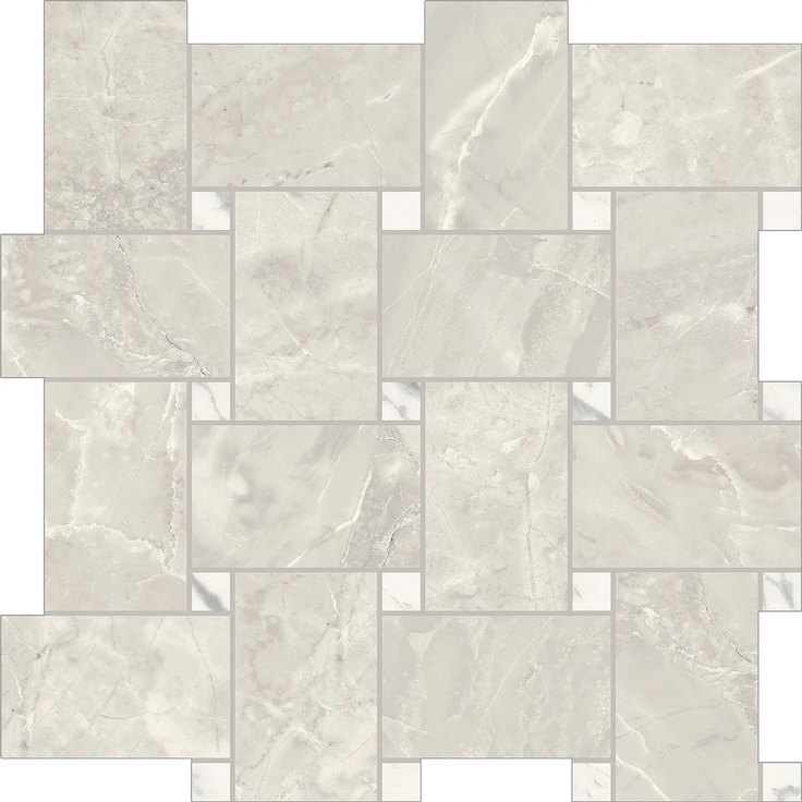 Sant'Agostino Trumarmi С000464692 CSAMRTSK30_MaxiReTmSilverKry Mosaik 30x30 cm, Italien, andere marmorsorten - Foto 1 Sant'Agostino Trumarmi С000464692 CSAMRTSK30_MaxiReTmSilverKry Mosaik 30x30 cm, Italien, andere marmorsorten - Foto 1
