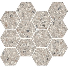 Sant'Agostino Gravel CSAMCGFG34 Maxi Cl Full Grey 30*34,5 Mosaic 30x34,5 cm, Italy, concrete look - photo 1 - photo 1