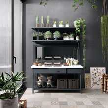 Sant Agostino Fineart 20x20, glazed porcelain stoneware, Italy, fabric-backed - interior photo 1 - 2 Sant Agostino Fineart 20x20, glazed porcelain stoneware, Italy, fabric-backed - interior photo 1 - photo 2