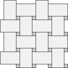 Sant Agostino Akoya CSAMRAIK30 Maxi Rete Ivory Kry Mosaik 30x30 cm, Italien - Foto 1 - Foto 1