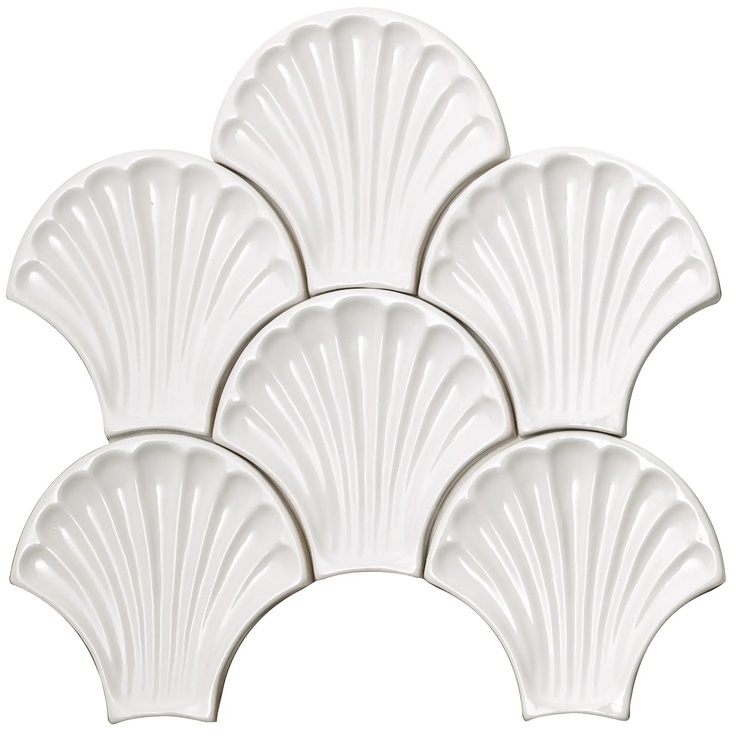 Sartoria Artigiana С000481470 SAARCO01G_Saarco01g_leconchiglie_01bianco_15x15,5 wall tile 15x15,5 cm, Italy - photo 1 Sartoria Artigiana С000481470 SAARCO01G_Saarco01g_leconchiglie_01bianco_15x15,5 wall tile 15x15,5 cm, Italy - photo 1