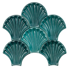 Sartoria Artigiana С000481475 SAARCO06G_Saarco06g_leconchiglie_06petrolio_15x15,5 wandtegel 15x15,5 cm, Italië - foto 1 - foto 1