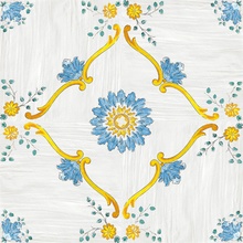 Savoia Italia Ceramica Cotto Mediterraneo С000597718 SNE229P_CottoMediterraneoDecoroNeranoLuc22X22 granitkeramik 22x22 cm, Italien - foto 1 - foto 1