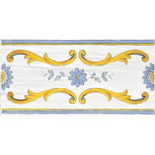 Savoia Italia Ceramica Cotto Mediterraneo С000597705 SFA3295_CottoMediterraneoFasciaNeranoLuc17X34 Dekor 17x34 cm, Italien - foto 1 - foto 1