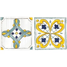 Savoia Italia Ceramica Cotto Mediterraneo С000597699 SDS1195P_CottoMediterraneoDecoroSeianoVerdeLuc11X11 Dekor 11x11 cm, Italien - foto 1 - foto 1