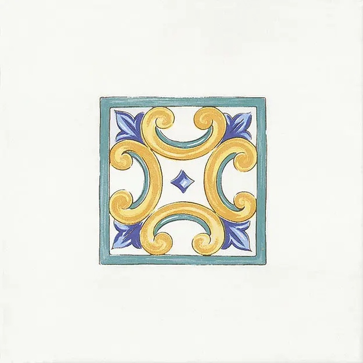Savoia Italia Ceramica Riggiole Napoletane С000327792 SIMA239_Antiche_riggiole_marechiaro_22*22 Decor 22x22 cm, Italy - photo 1 Savoia Italia Ceramica Riggiole Napoletane С000327792 SIMA239_Antiche_riggiole_marechiaro_22*22 Decor 22x22 cm, Italy - photo 1