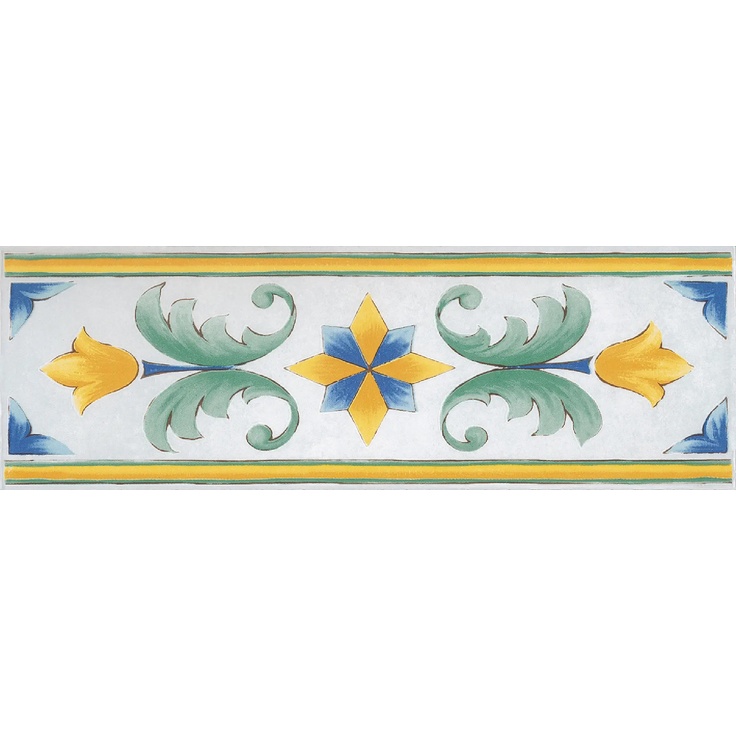 Savoia Italia Ceramica Riggiole Napoletane SFA3577 11*34 Naturale Decor 11x34 cm, Italy - photo 1 Savoia Italia Ceramica Riggiole Napoletane SFA3577 11*34 Naturale Decor 11x34 cm, Italy - photo 1