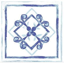 Savoia Italia Ceramica Vietri С000397060 S22555DEC_Vietri_blumix_22*22 porcelænsflise 22x22 cm, Italien - foto 1 - foto 1