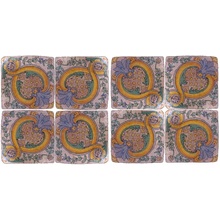 Scianna Maioliche Repro С000096227 PiastrelleMaiolicheRepro_011/D Decoración 30x30 cm, Italia, craquelado - foto 1 - foto 1