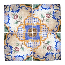 Scianna Maioliche Repro С000096145 PiastrelleMaiolicheRepro_009/C Decoración 20x20 cm, Italia, craquelado - foto 1 - foto 1