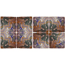 Scianna Maioliche Repro С000096167 PiastrelleMaiolicheRepro_031/C Decoración 20x20 cm, Italia, craquelado - foto 1 - foto 1