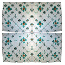 Scianna Maioliche Repro С000096134 PiastrelleMaiolicheRepro_078/B Decoración 15x15 cm, Italia, craquelado - foto 1 - foto 1