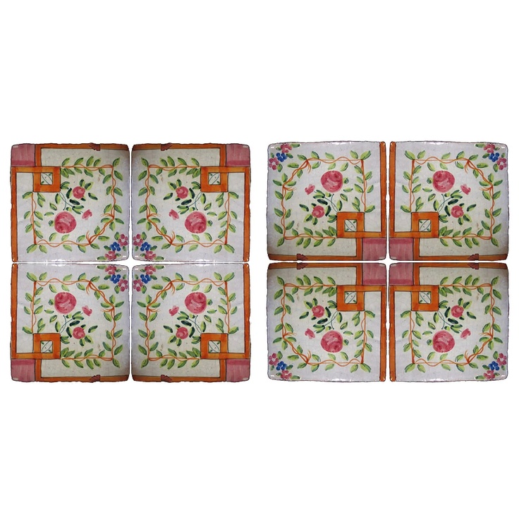 Scianna Maioliche Repro С000096108 PiastrelleMaiolicheRepro_052/B Dekor 15x15 cm, Italien, krakelering - foto 1 Scianna Maioliche Repro С000096108 PiastrelleMaiolicheRepro_052/B Dekor 15x15 cm, Italien, krakelering - foto 1