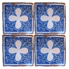 Scianna Maioliche Repro С000096100 PiastrelleMaiolicheRepro_044/B Decoración 15x15 cm, Italia, craquelado - foto 1 - foto 1