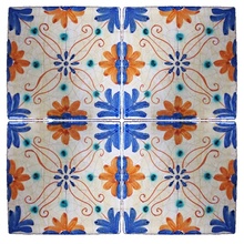Scianna Maioliche Repro С000096117 PiastrelleMaiolicheRepro_061/B Decoración 15x15 cm, Italia, craquelado - foto 1 - foto 1
