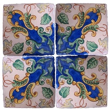 Scianna Maioliche Repro С000095991 PiastrelleMaiolicheRepro_015/A Decoración 10x10 cm, Italia, craquelado - foto 1 - foto 1