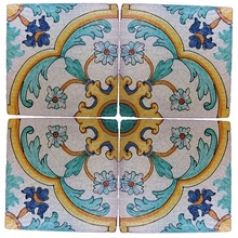 Scianna Maioliche Repro С000096005 PiastrelleMaiolicheRepro_029/A Decoración 10x10 cm, Italia, craquelado - foto 1 - foto 1