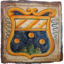 Scianna Medievali Repro С000096306 PiastrelleMedievaliRepro_009/A Dekor 10x10 cm, Italien, krakelering - foto 1 - foto 1