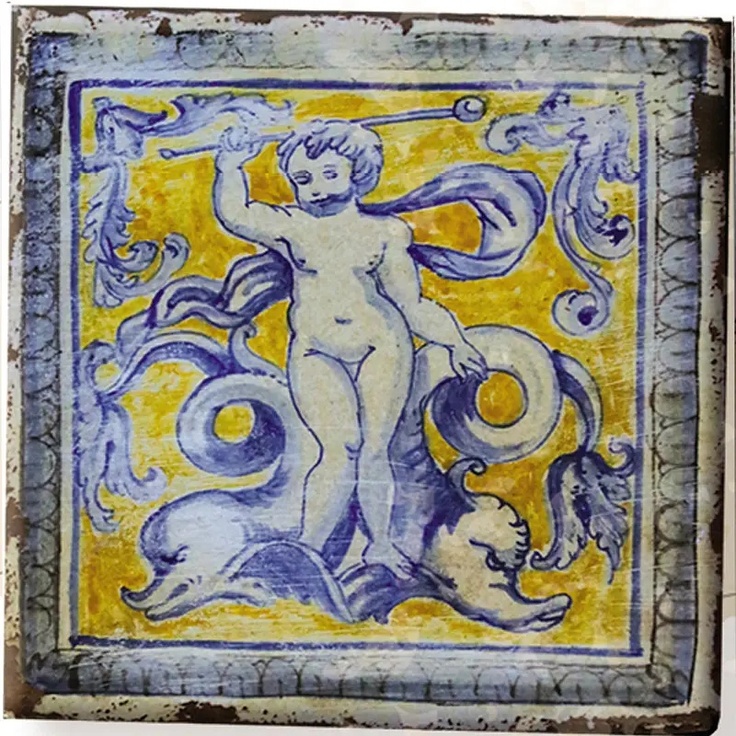 Scianna Raffaello Dream С000255628 Putto Medievale_30x30cm Dekor 30x30 cm, Itálie, pod kotto - fotografie 1 Scianna Raffaello Dream С000255628 Putto Medievale_30x30cm Dekor 30x30 cm, Itálie, pod kotto - fotografie 1